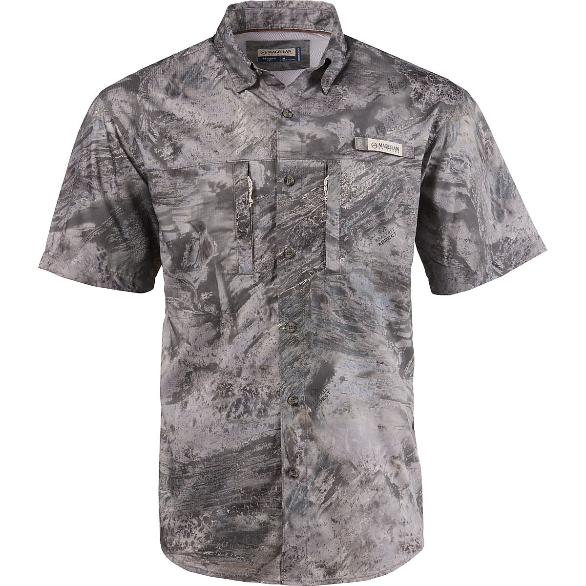 Magellan Outdoors Men’s RT Aspect Camo Fishing Shirt Academy