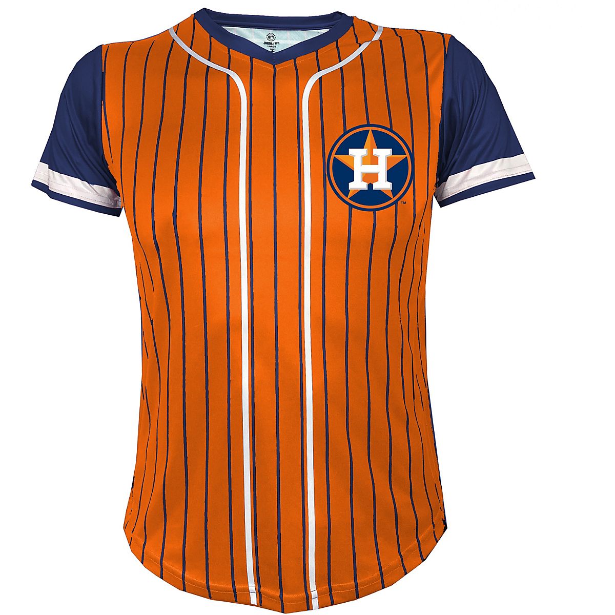 Stitches Boys' Houston Astros Colorblock Sublimated Jersey Academy