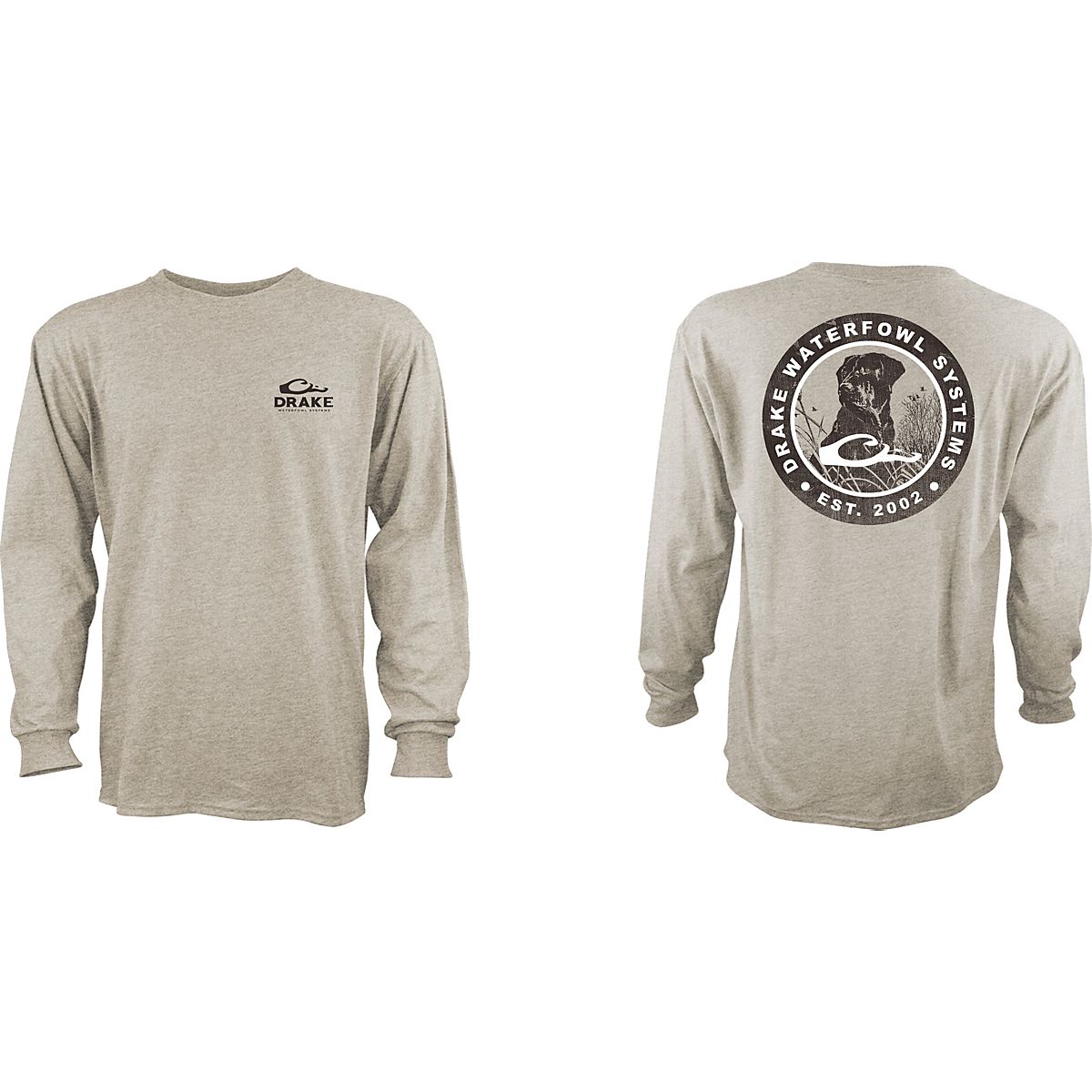 Drake Waterfowl Men’s Original Lab Circle Long Sleeve T-shirt | Academy