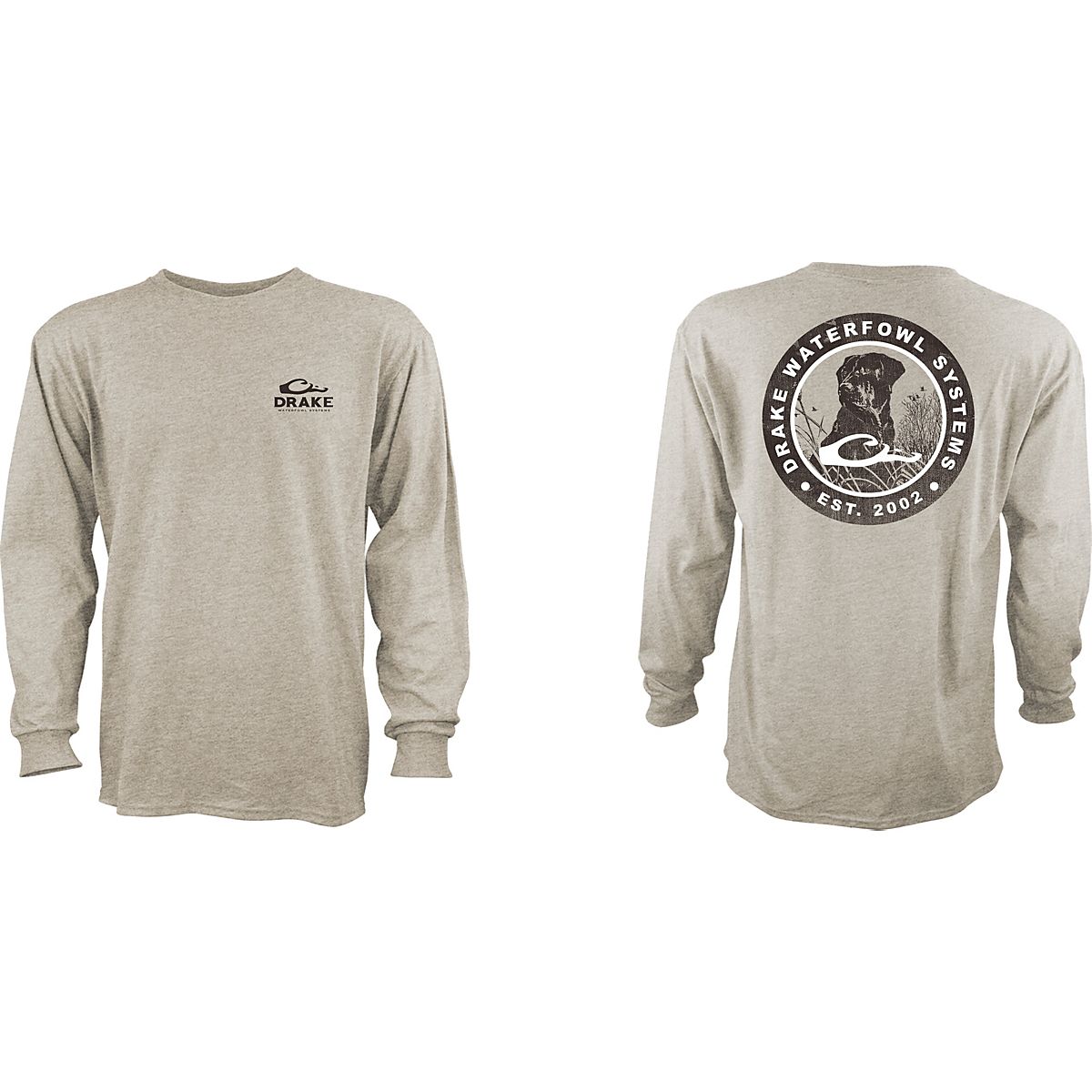 Drake Waterfowl Men’s Original Lab Circle Long Sleeve Tshirt Academy