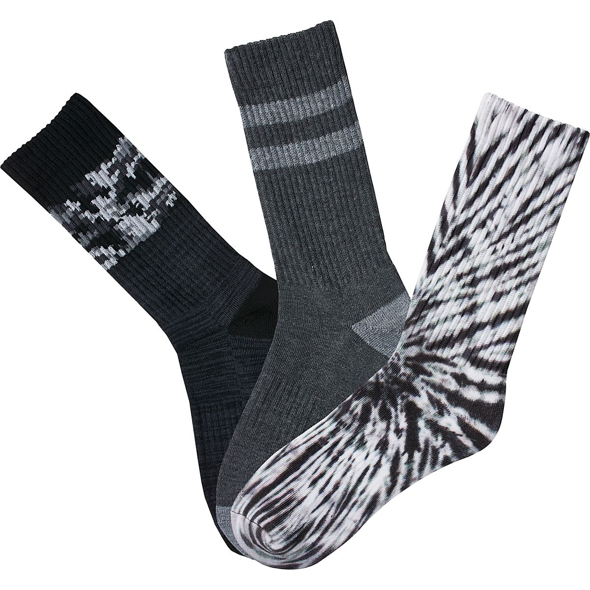 BCG Youth Monochrome Crew Socks 3 Pack Academy