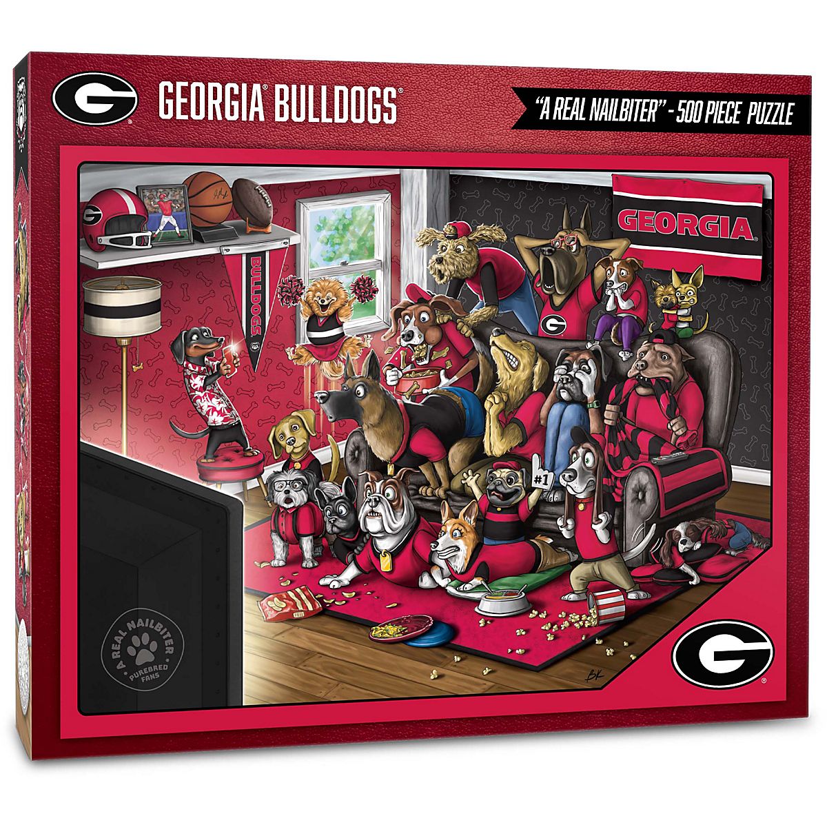 YouTheFan University of Georgia Purebred Fans 500 Piece Puzzle