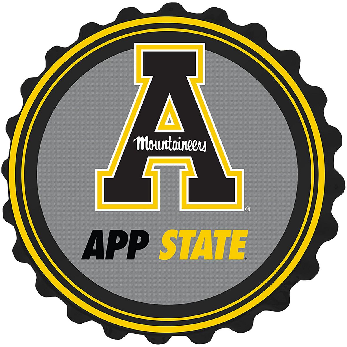 The Fan-Brand Appalachian State University App State Bottle Cap Sign ...