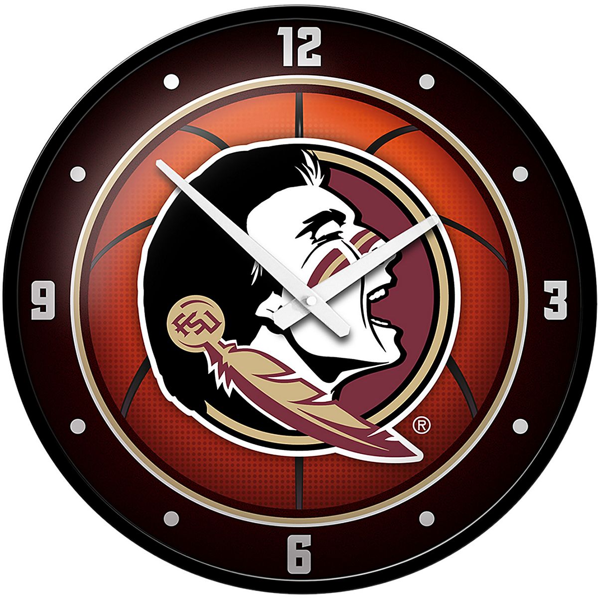 The Fan-Brand Florida State University: Basketball Modern Disc Clock ...