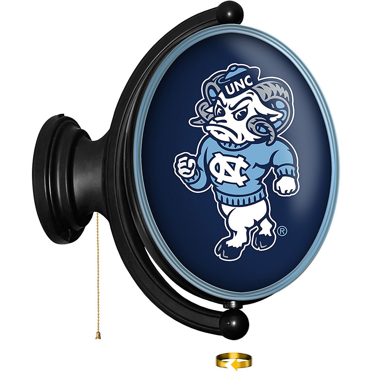 The Fan-Brand University of North Carolina Mascot Oval Rotating Lighted ...