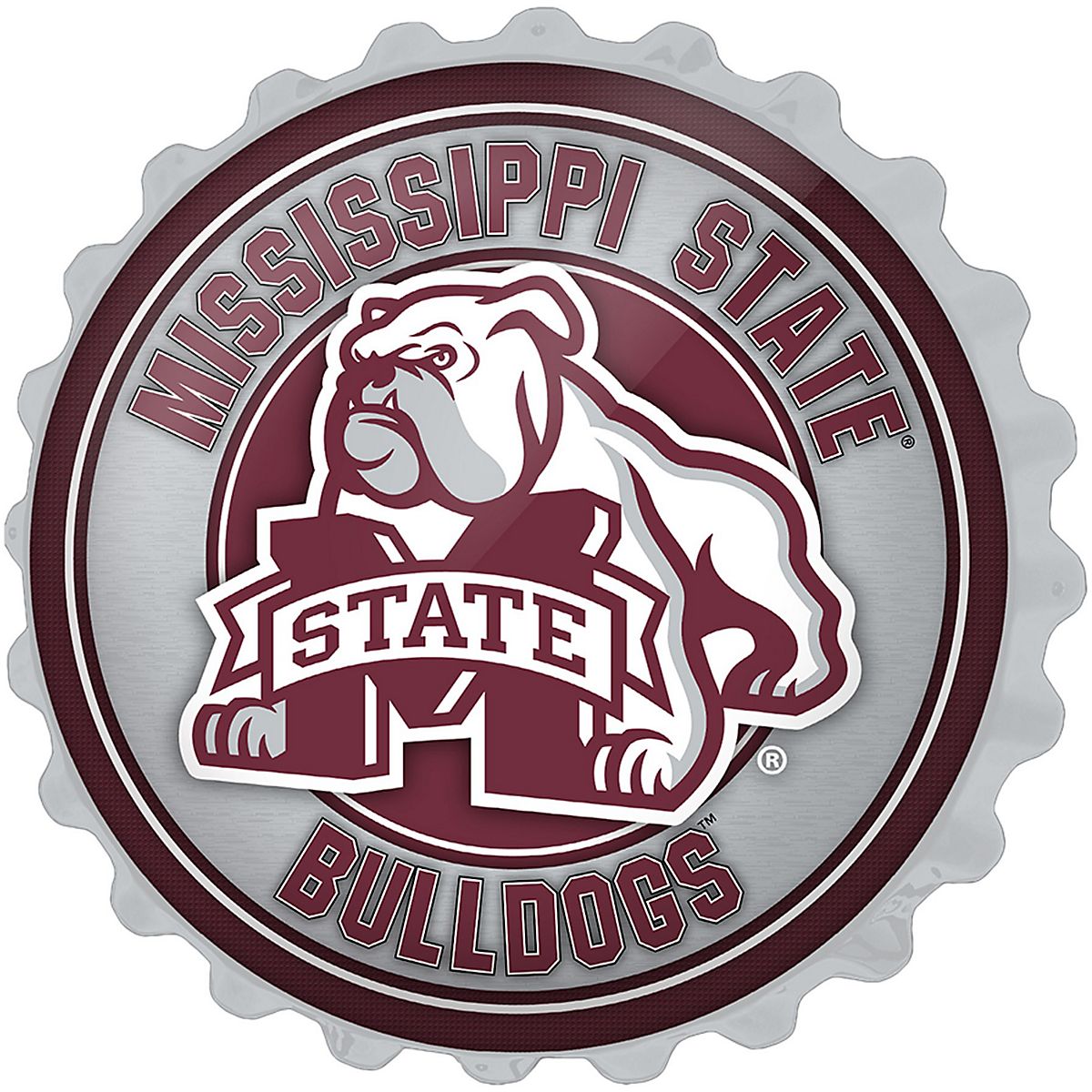 The Fan-Brand Mississippi State University Mascot Bottle Cap Sign | Academy