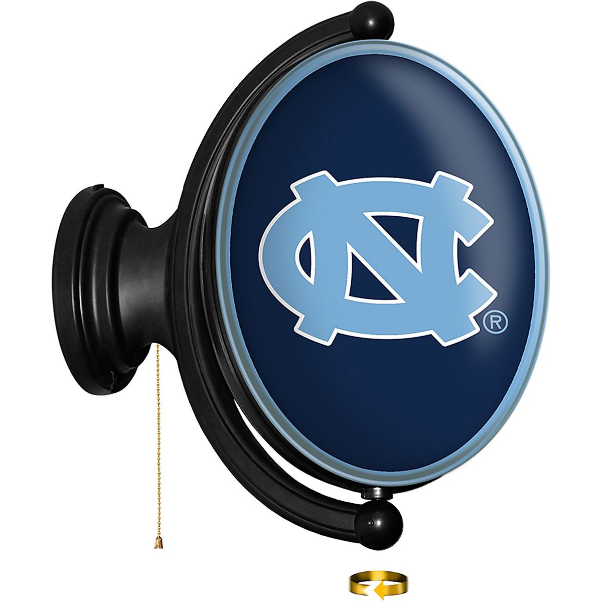 The Fan-Brand University of North Carolina Oval Rotating Lighted Sign ...