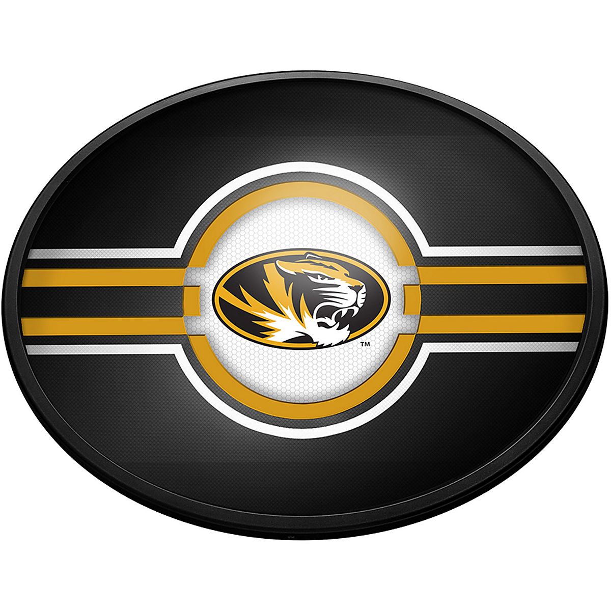 The Fan-Brand University of Missouri Black Oval Slimline Lighted Wall ...