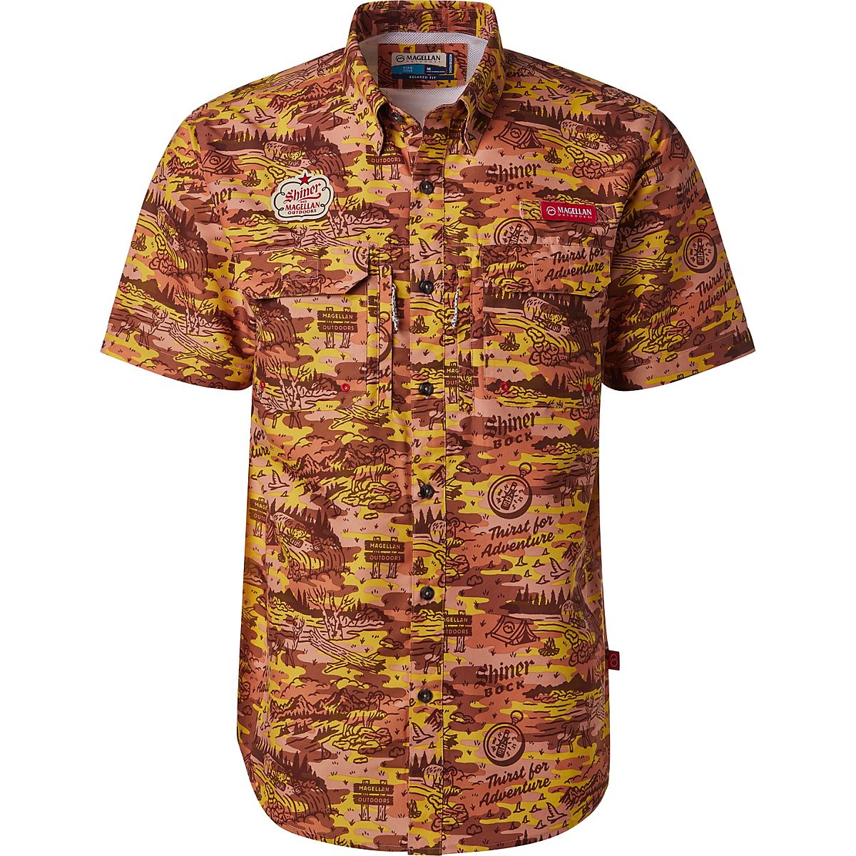 Magellan Outdoors Shiner Men's Camo Button Down Shirt Academy