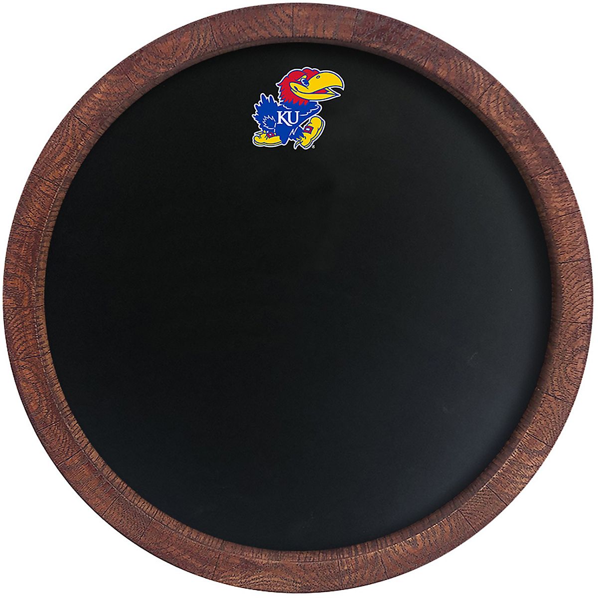 The FanBrand University of Kansas Barrel Top Chalkboard Academy