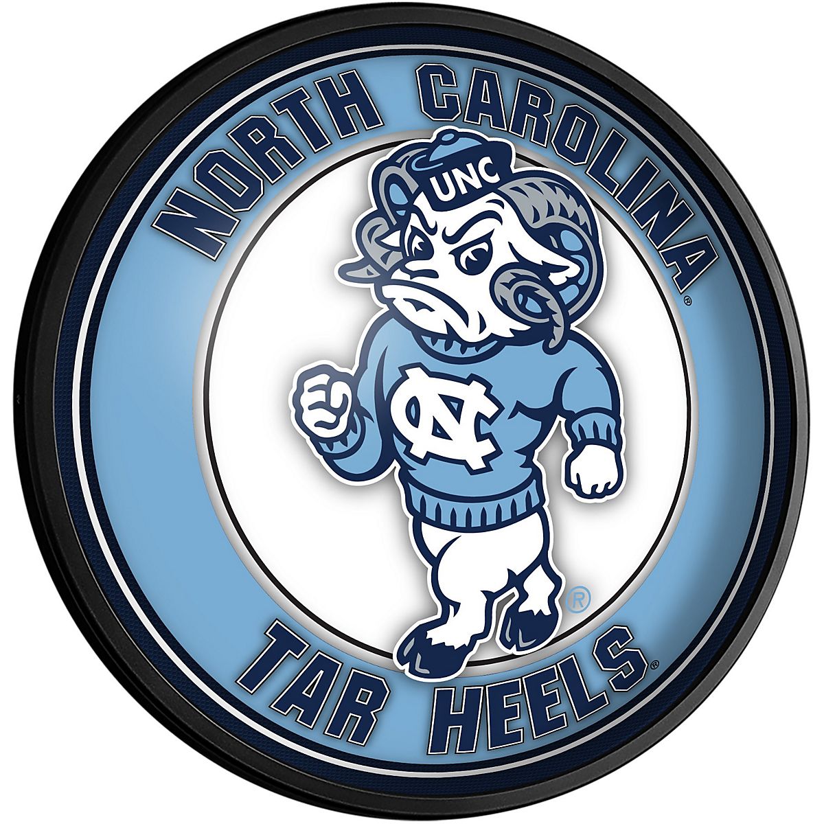 The Fan-Brand University of North Carolina Mascot Round Slimline ...