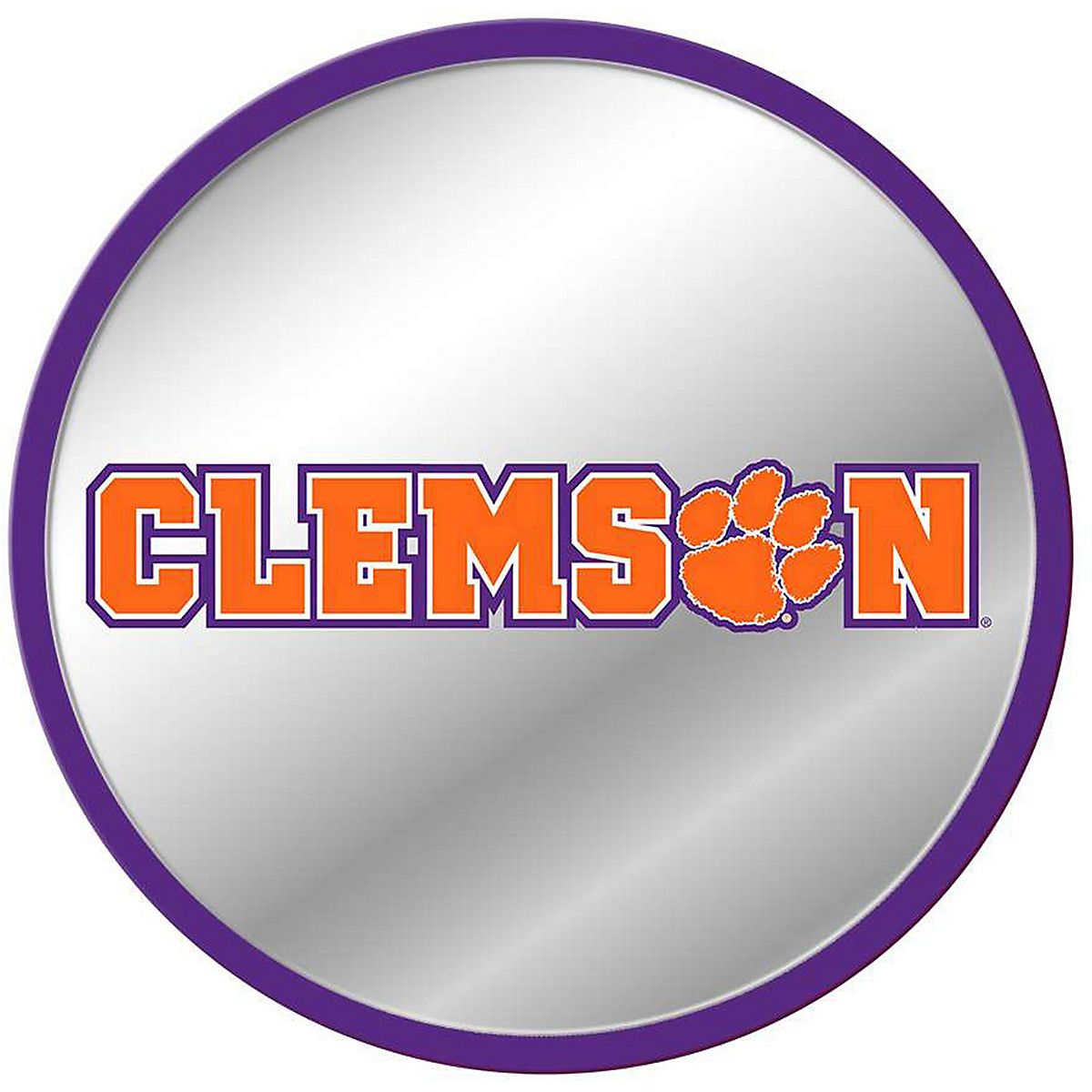 The Fan-Brand Clemson University Modern Mirrored Disc Sign | Academy