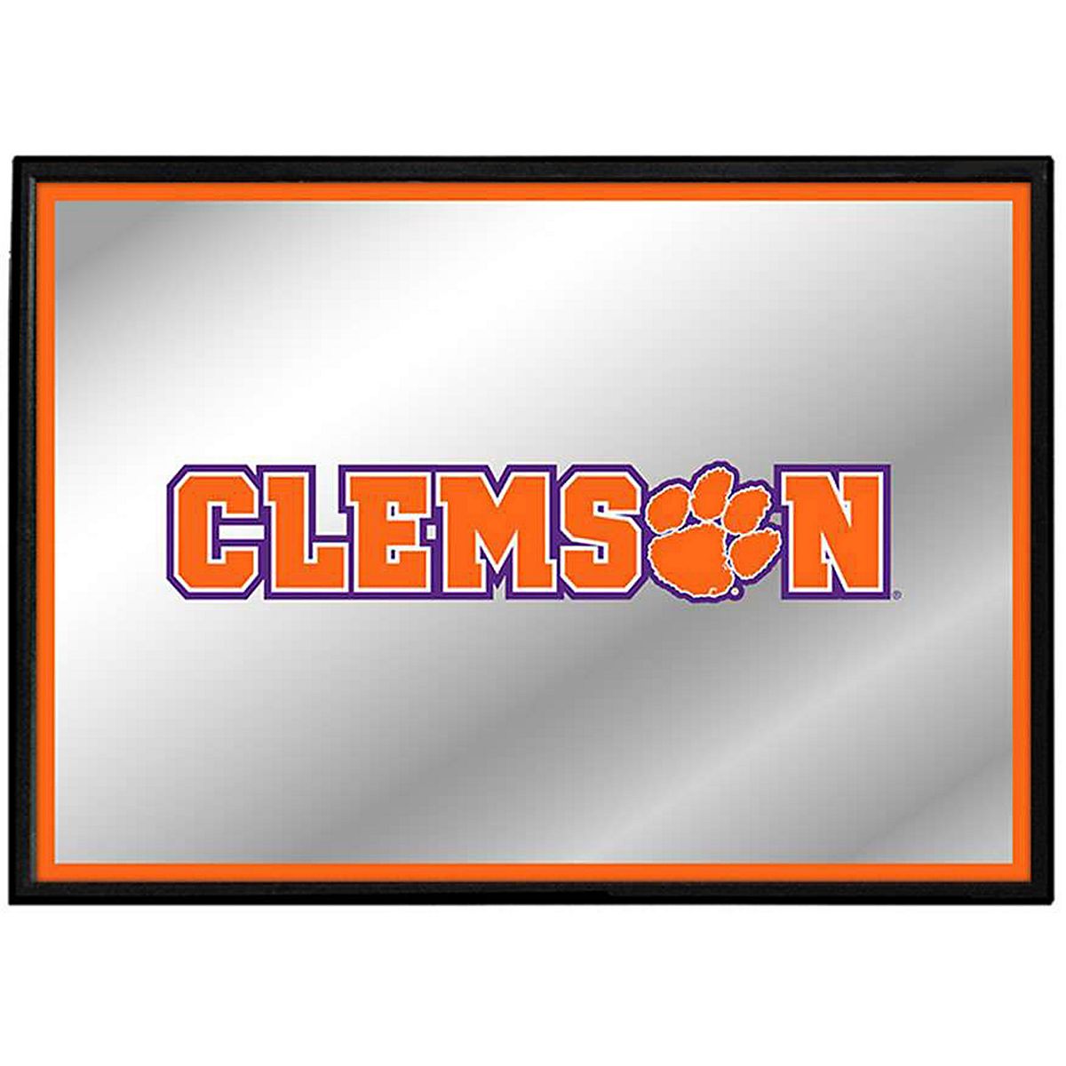 The Fan-Brand Clemson University Framed Mirrored Wall Sign | Academy