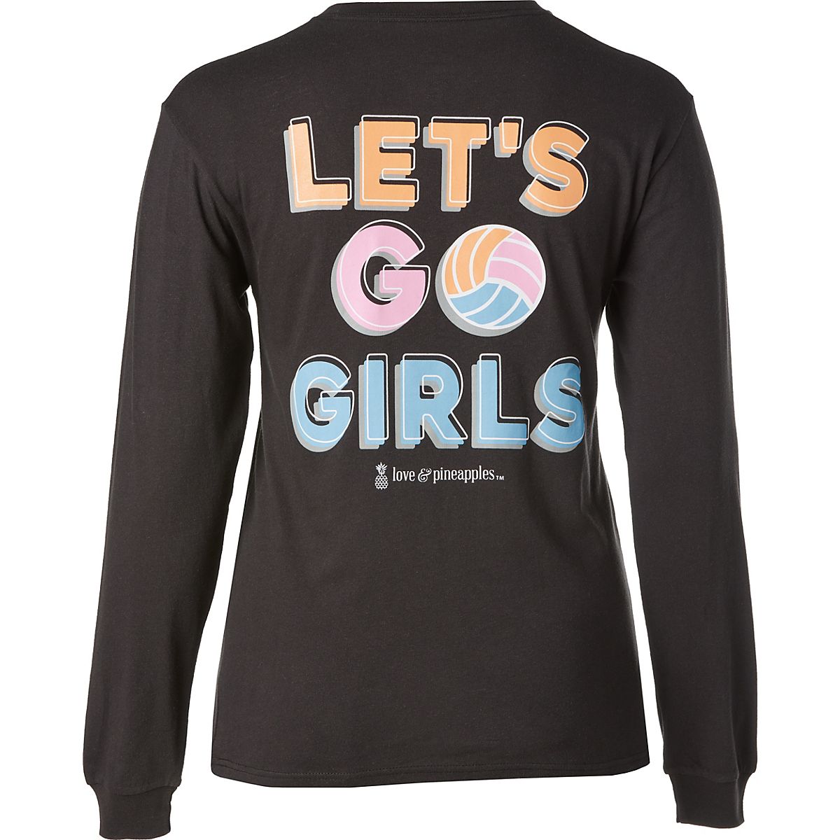 Love & Pineapples Women's Let’s Go Girls Long Sleeve Tshirt Academy
