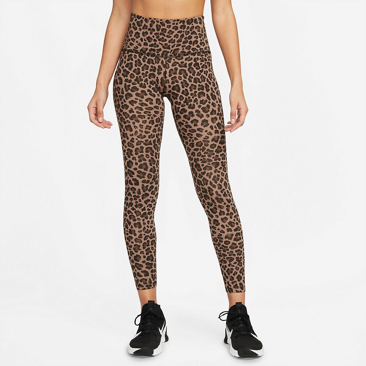 Nike Women's DriFIT One HighRise Leopard Tights Academy