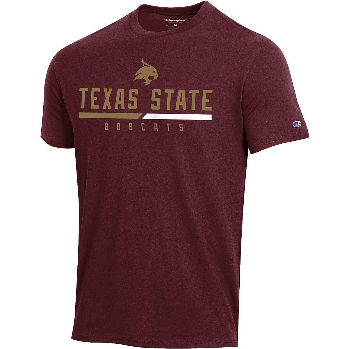 Champion Men's Texas State University Team Short Sleeve Tshirt Academy