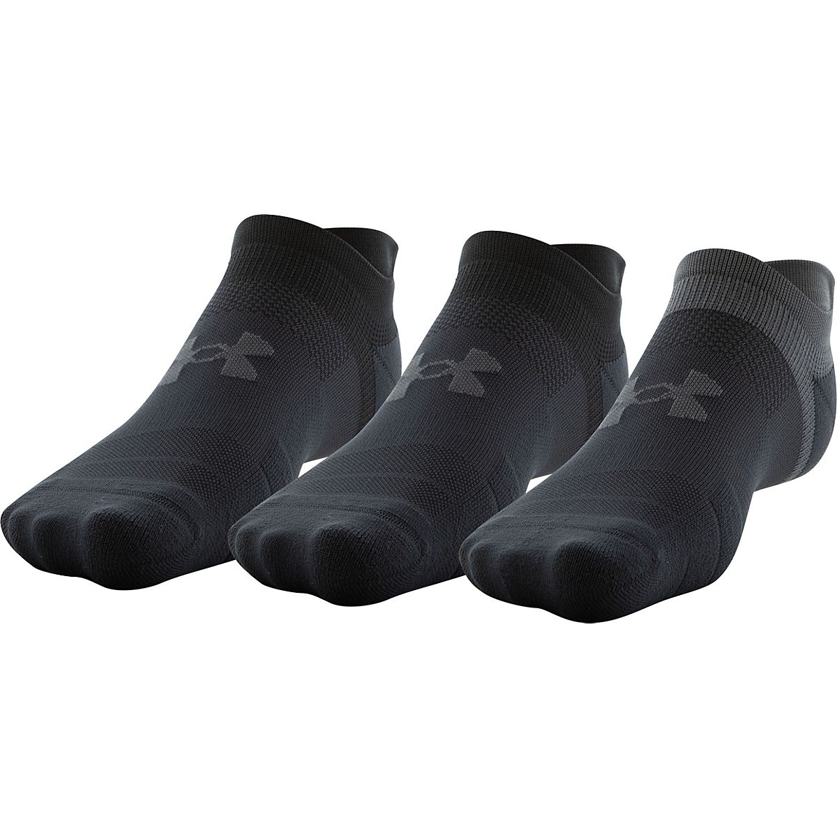 Under Armour ArmourDry Run Lite No Show Tab Socks 3 Pack | Academy