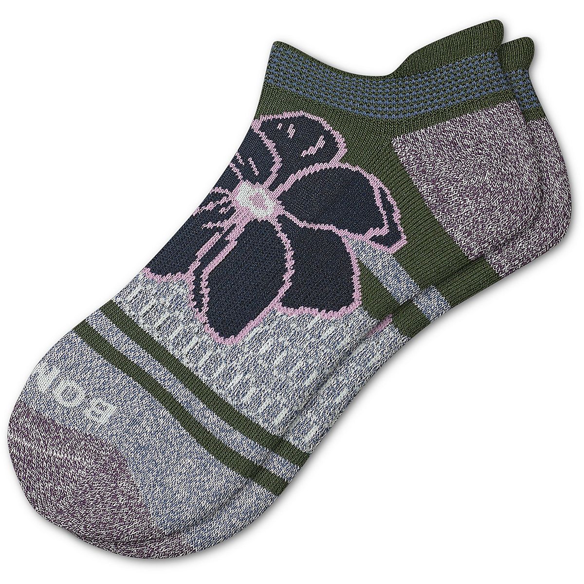 Bombas Women's Floral Stripe Ankle Socks Academy