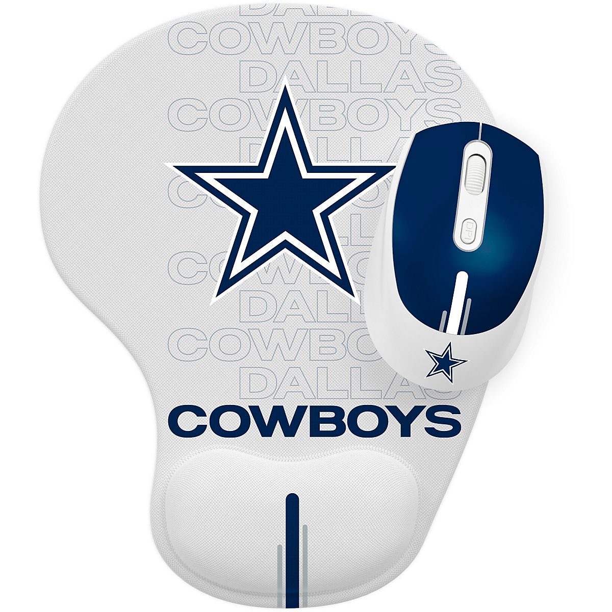 Prime Brands Group Dallas Cowboys Mouse and Mouse Pad Combo Academy
