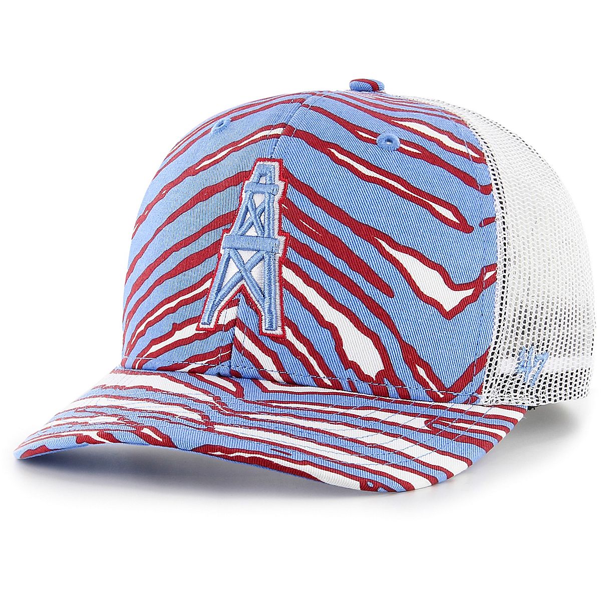 Zubaz Kansas City Chiefs '47 Zebra Trucker Cap, Red