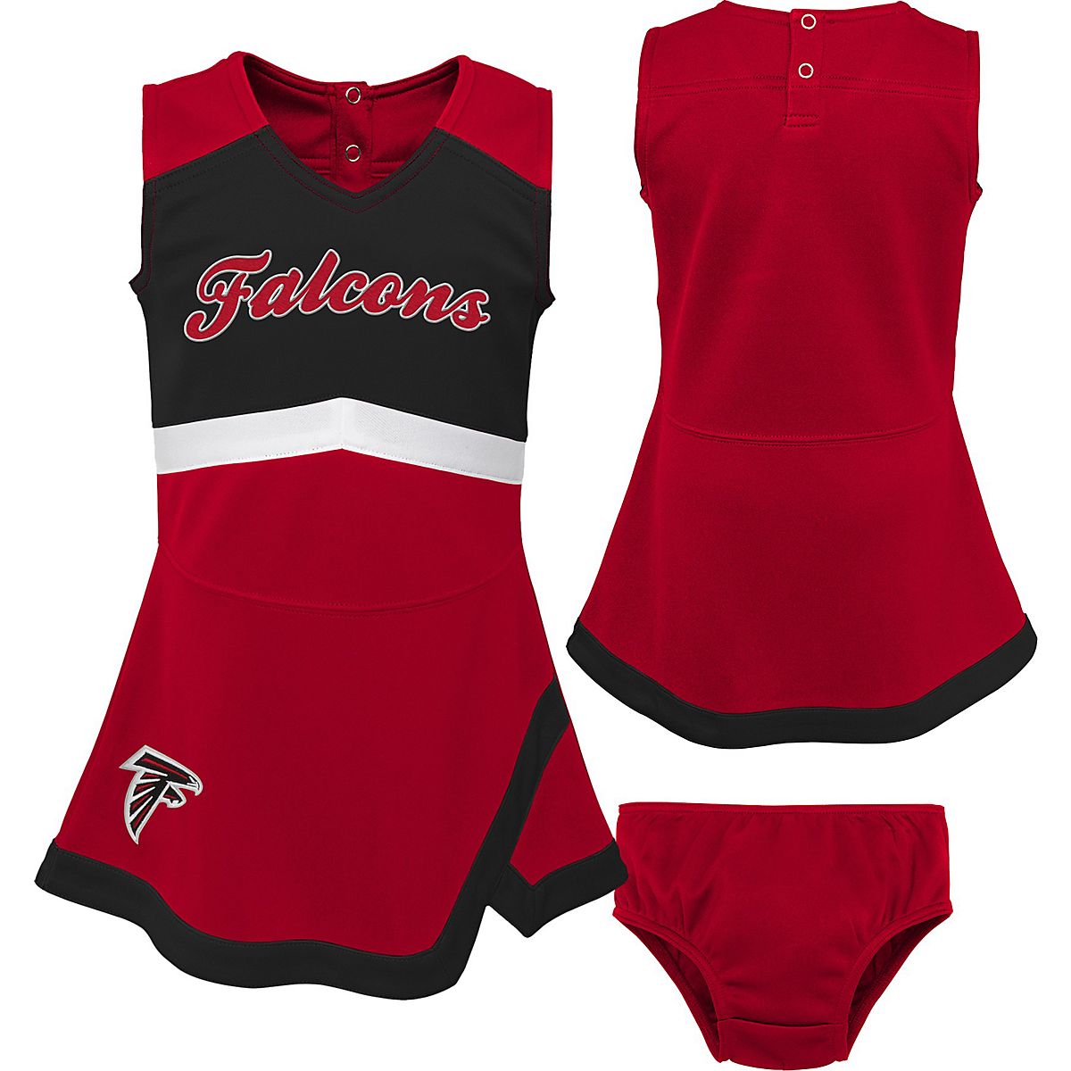 Outerstuff Toddler Girls' Atlanta Falcons Cheer Captain Jumper Dress