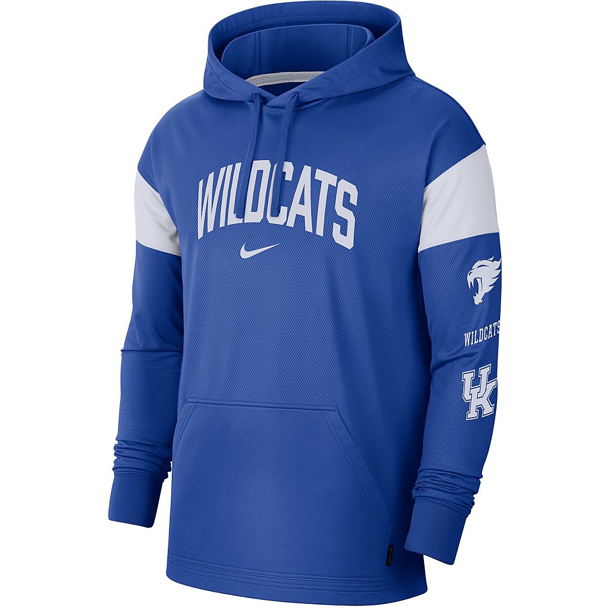 Nike Men's University of Kentucky DriFIT Jersey Pullover Hoodie Academy