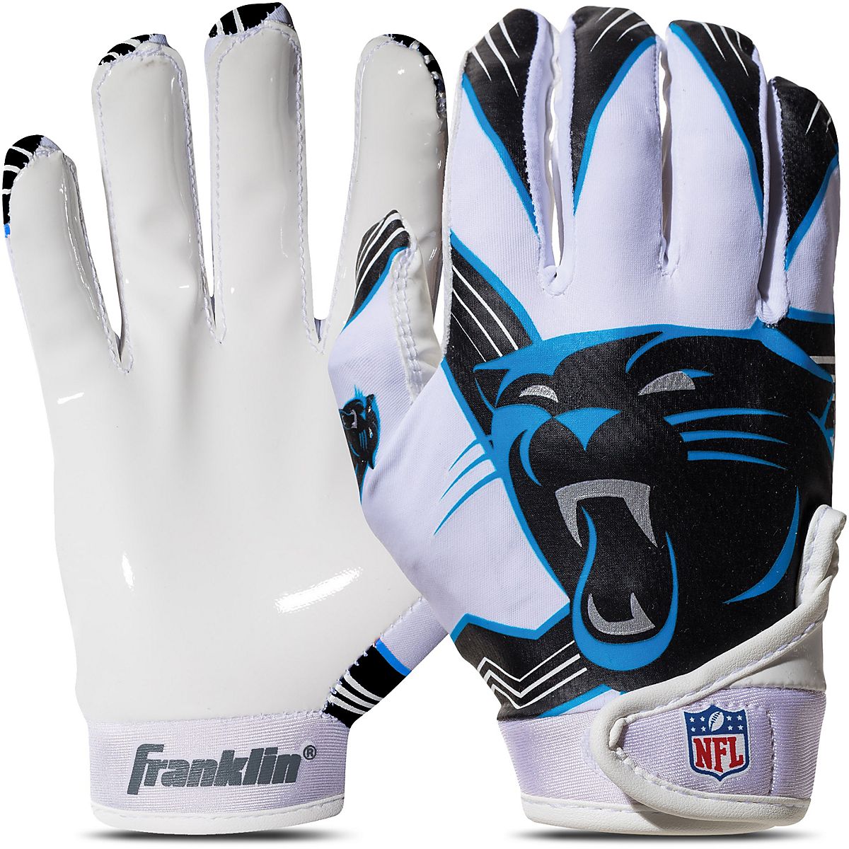 Franklin Carolina Panthers Youth NFL Football Receiver Gloves Academy