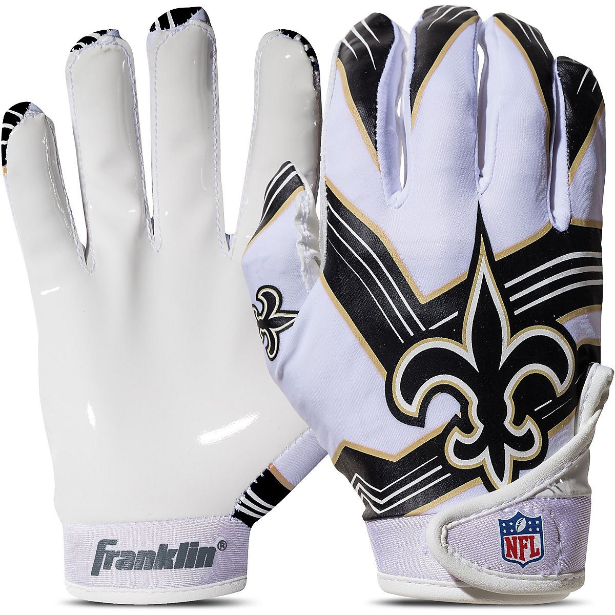 Franklin Youth New Orleans Saints Football Receiver Gloves | Academy