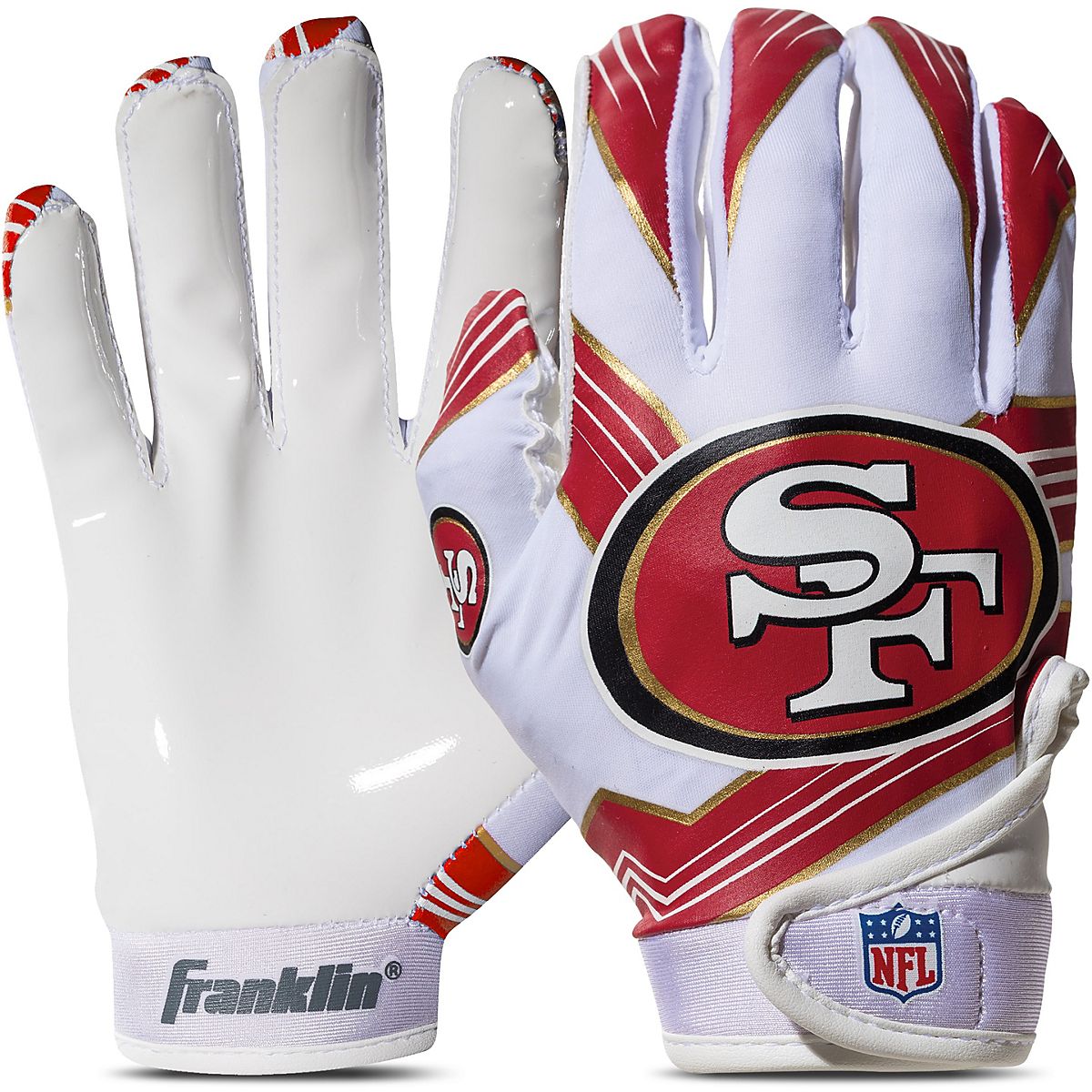 Franklin San Francisco 49ers Youth NFL Football Receiver Gloves Academy