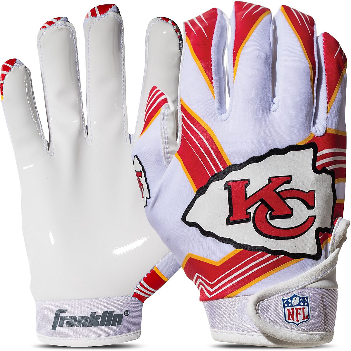 Franklin Kansas City Chiefs Youth NFL Football Receiver Gloves Academy