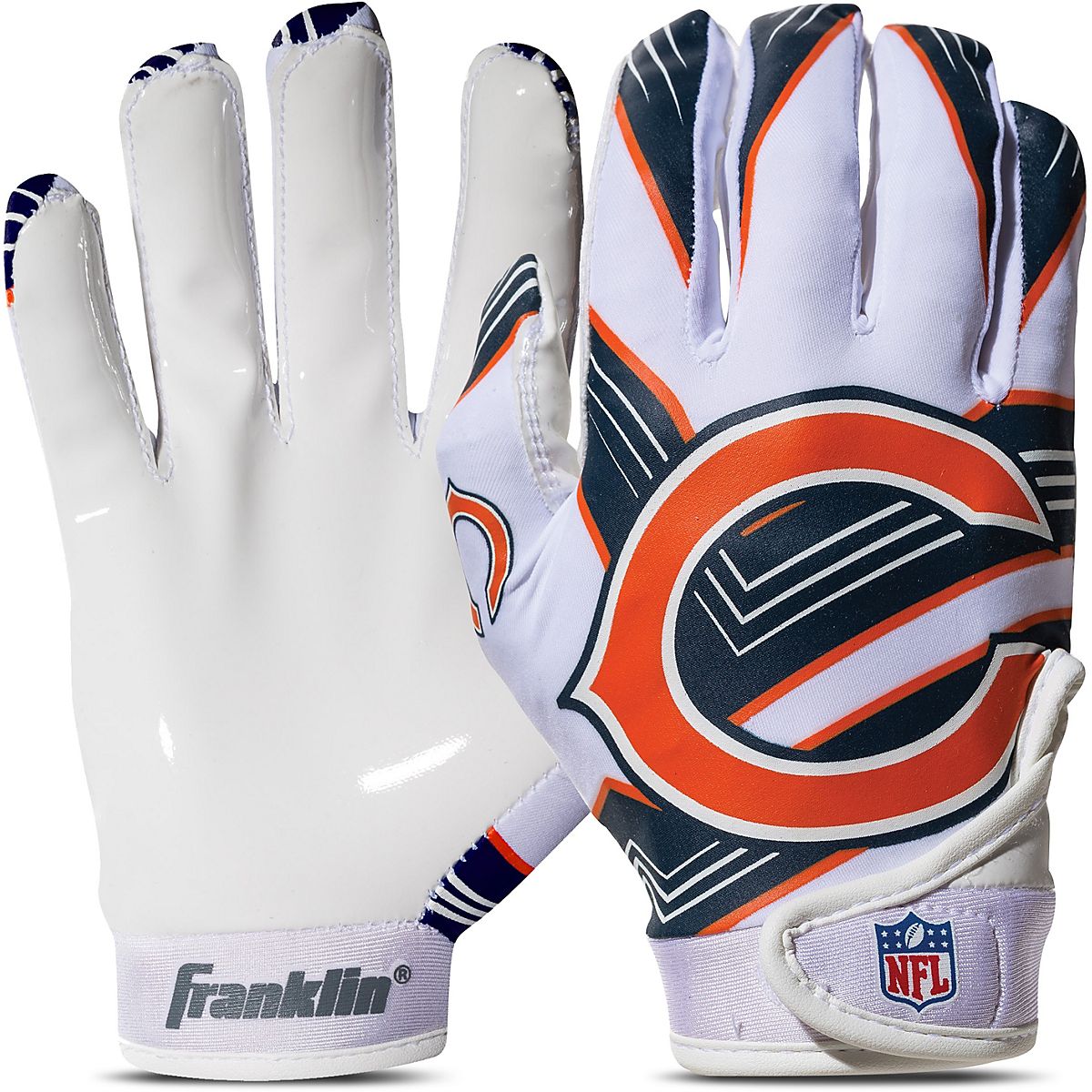 Franklin Chicago Bears Youth NFL Football Receiver Gloves Academy