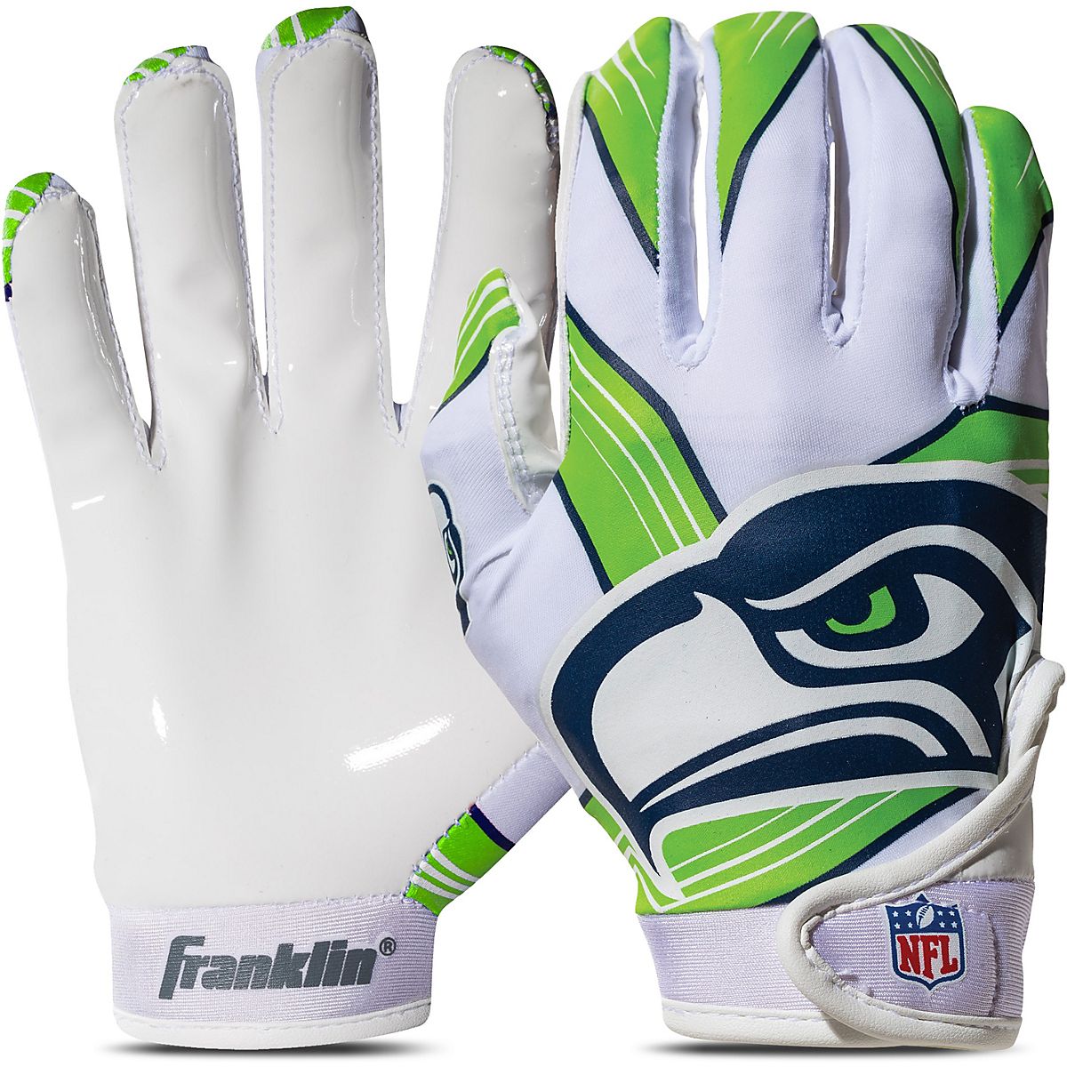 Franklin Seattle Seahawks Youth NFL Football Receiver Gloves | Academy
