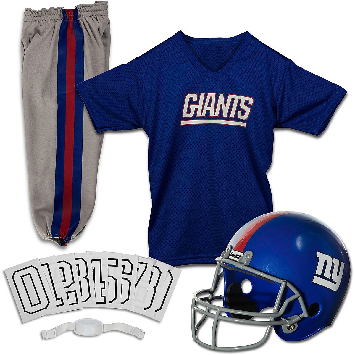 Franklin Sports NFL Youth Football Uniform Set for Boys & Girls - Includes  Helmet, Jersey & Pants with Chinstrap + Numbers