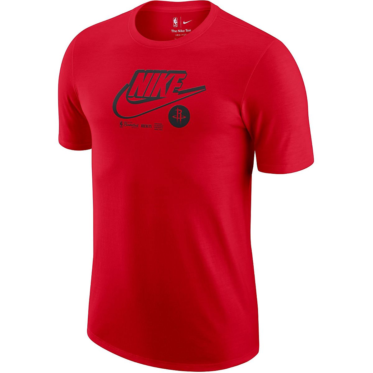 Nike Men's Houston Rockets Dri-FIT Essential Logo Short Sleeve T-shirt ...