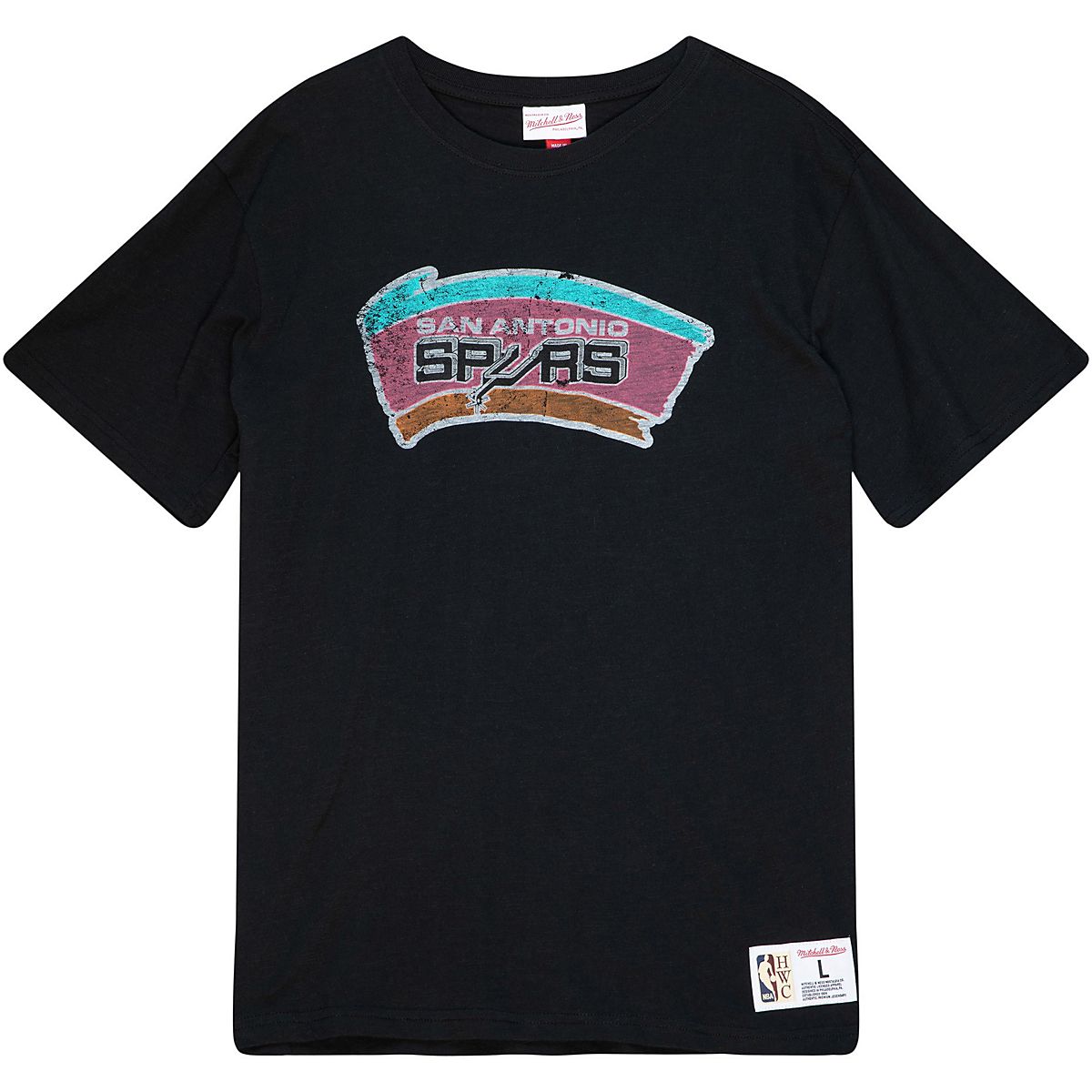 Mitchell & Ness Men's San Antonio Spurs Hardwood Marks Slub T-Shirt ...