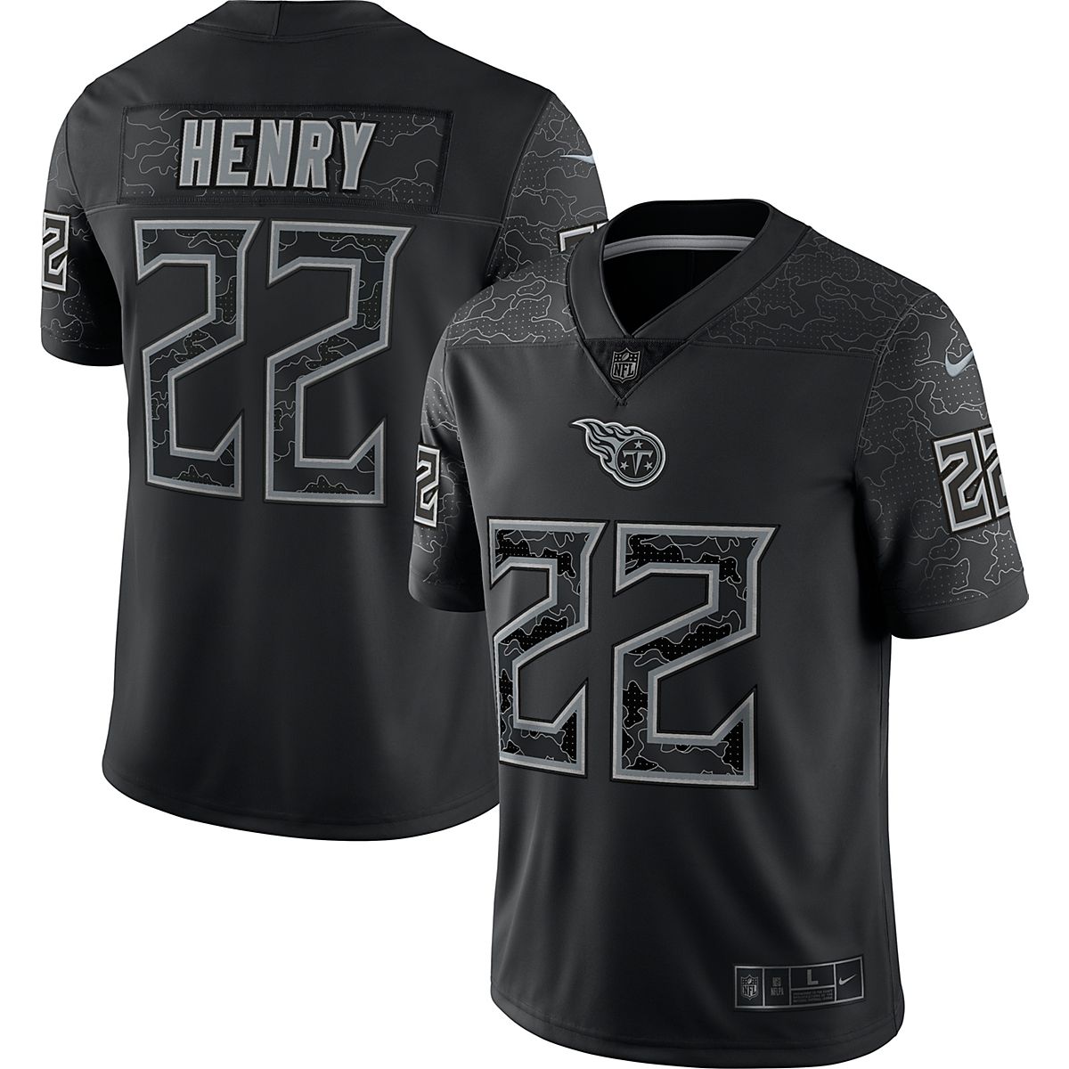 Nike Men's Tennessee Titans Derrick Henry #22 Reflective Limited Player ...