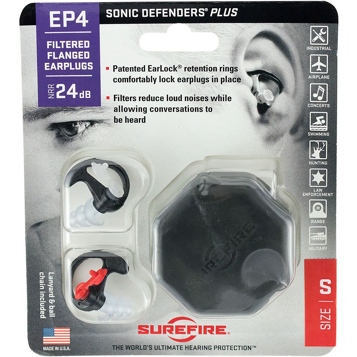 SureFire EP4 Sonic Defenders Plus Ear Plugs | Academy