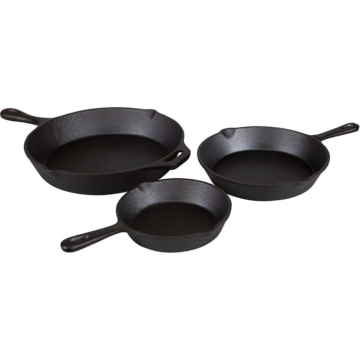 Stansport Preseasoned Cast Iron Cookware Set (5-Piece)