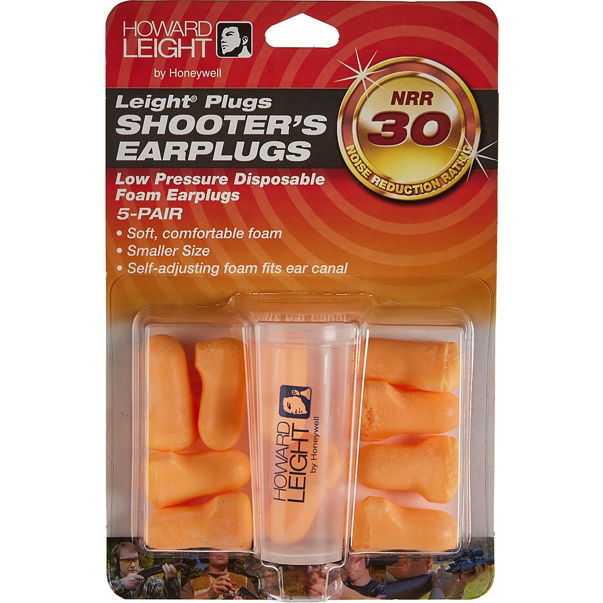 Howard Leight Shooters Foam Earplugs 5Pack Academy