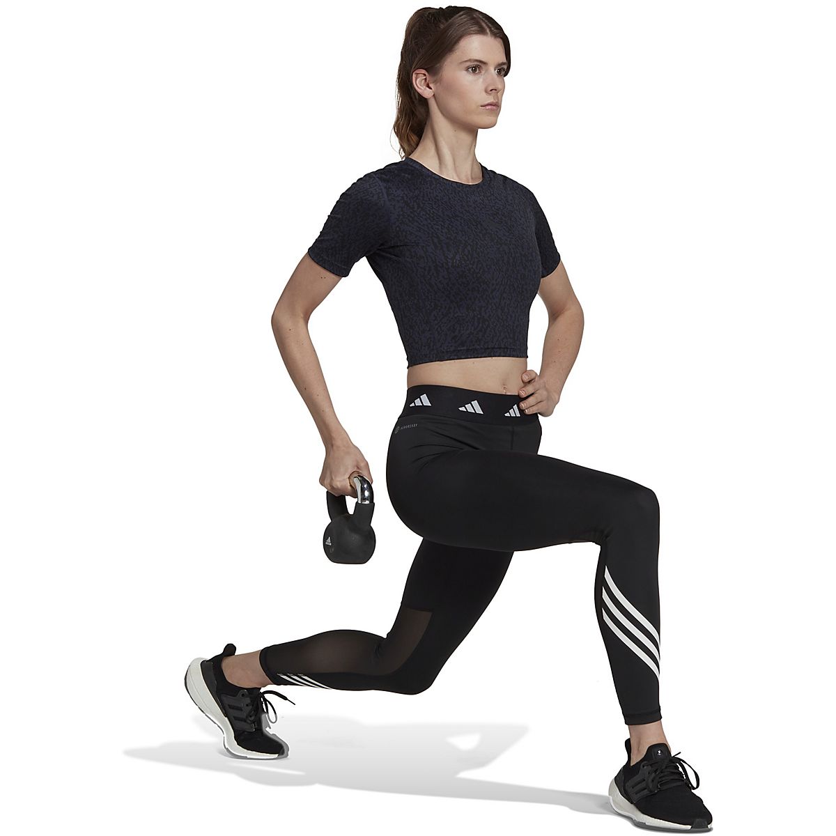 adidas Women s TechFit Crop Top Free Shipping at Academy