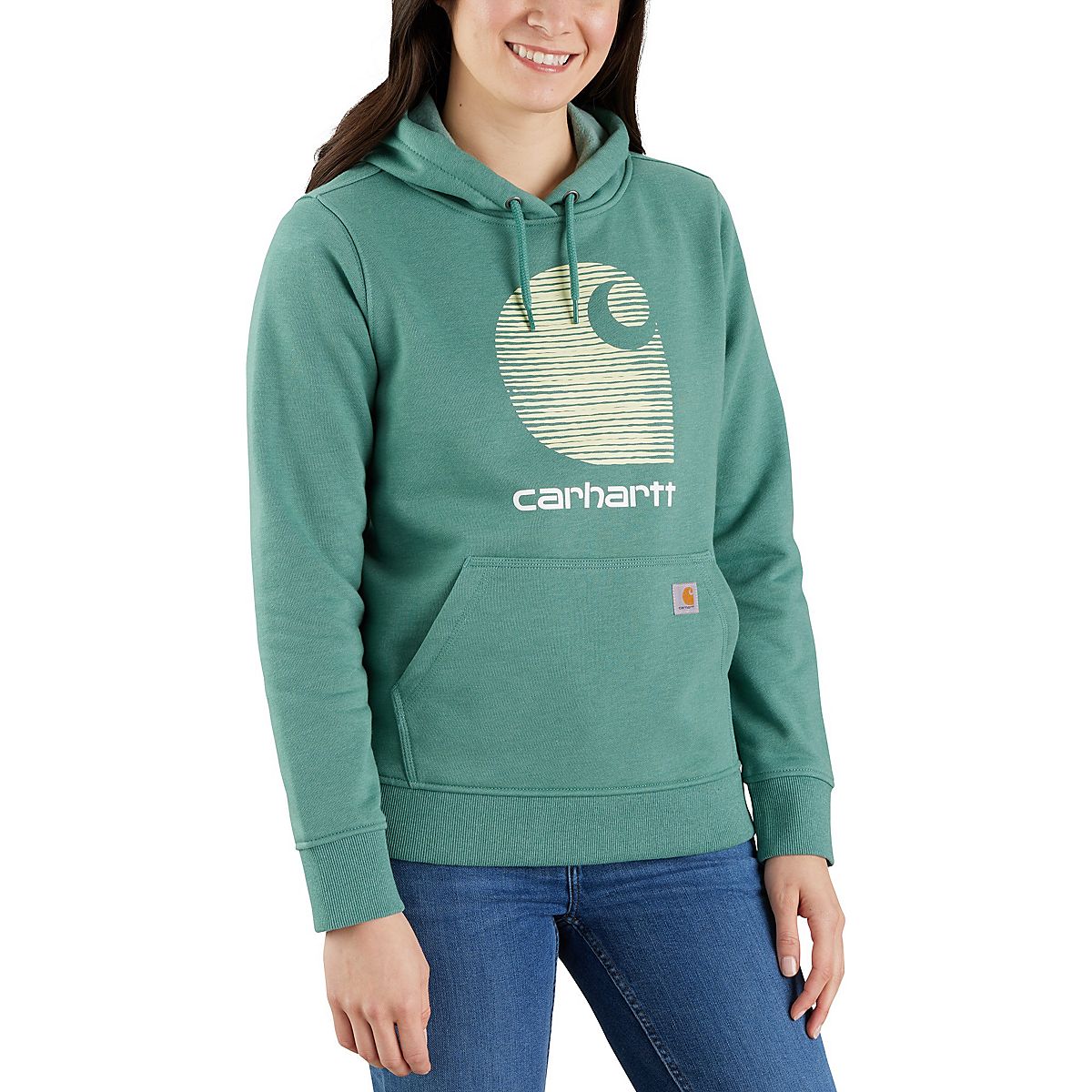 Carhartt Women's Rain Defender Relaxed Fit Graphic Hoodie Academy