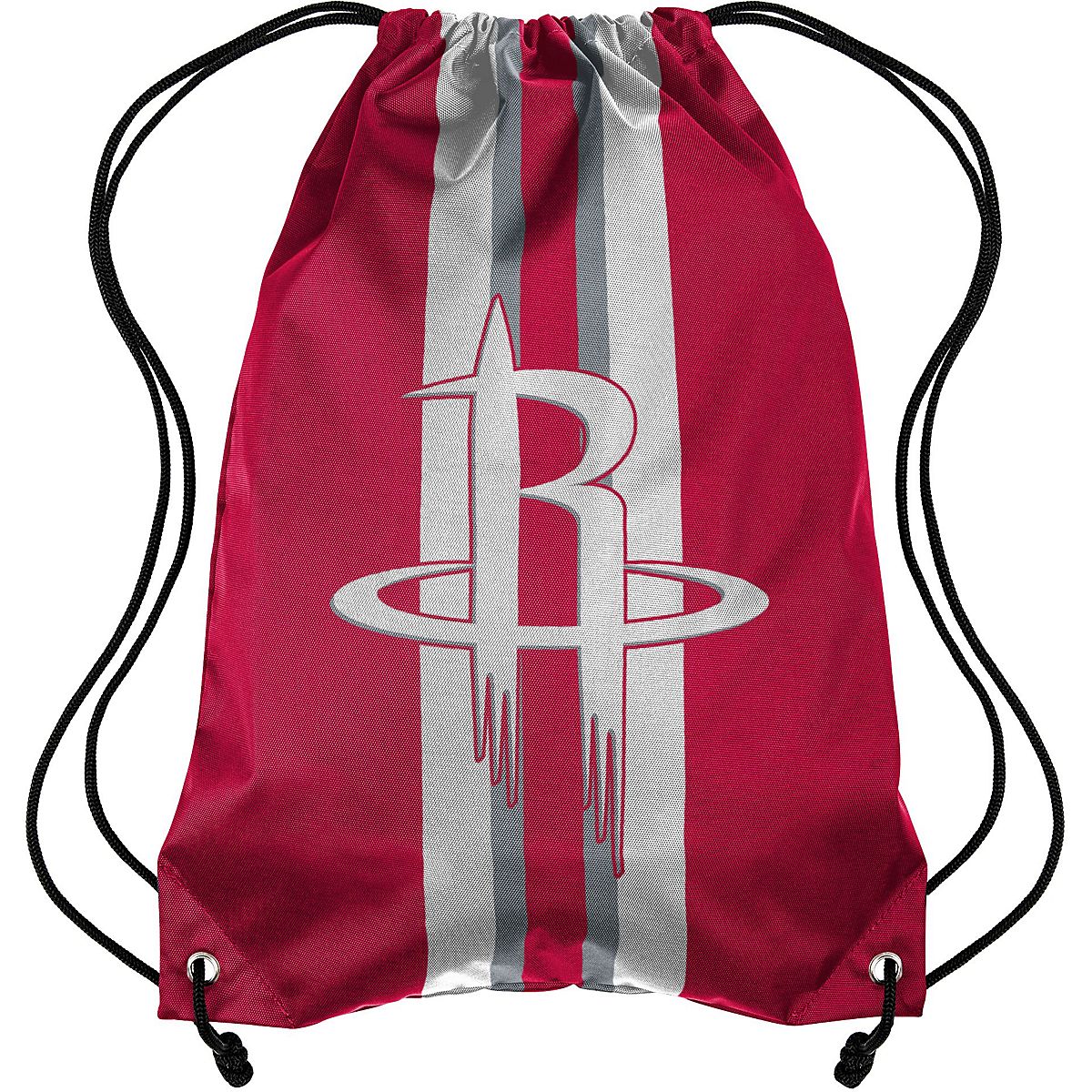 Forever Collectibles Houston Rockets Team Stripe Drawstring Backpack