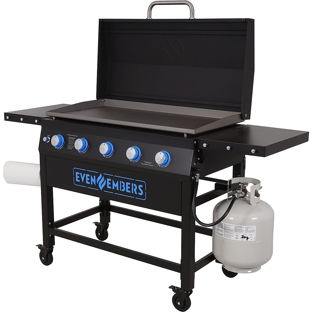 Even Embers 5Burner Gas Griddle with Lid Academy