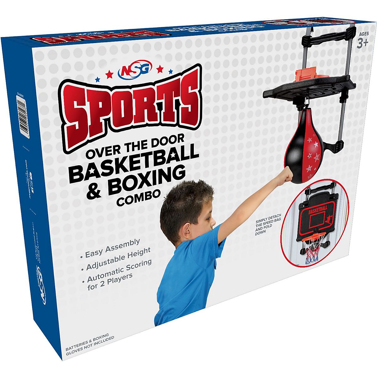 NSG Over the Door Basketball/Boxing Combo Academy