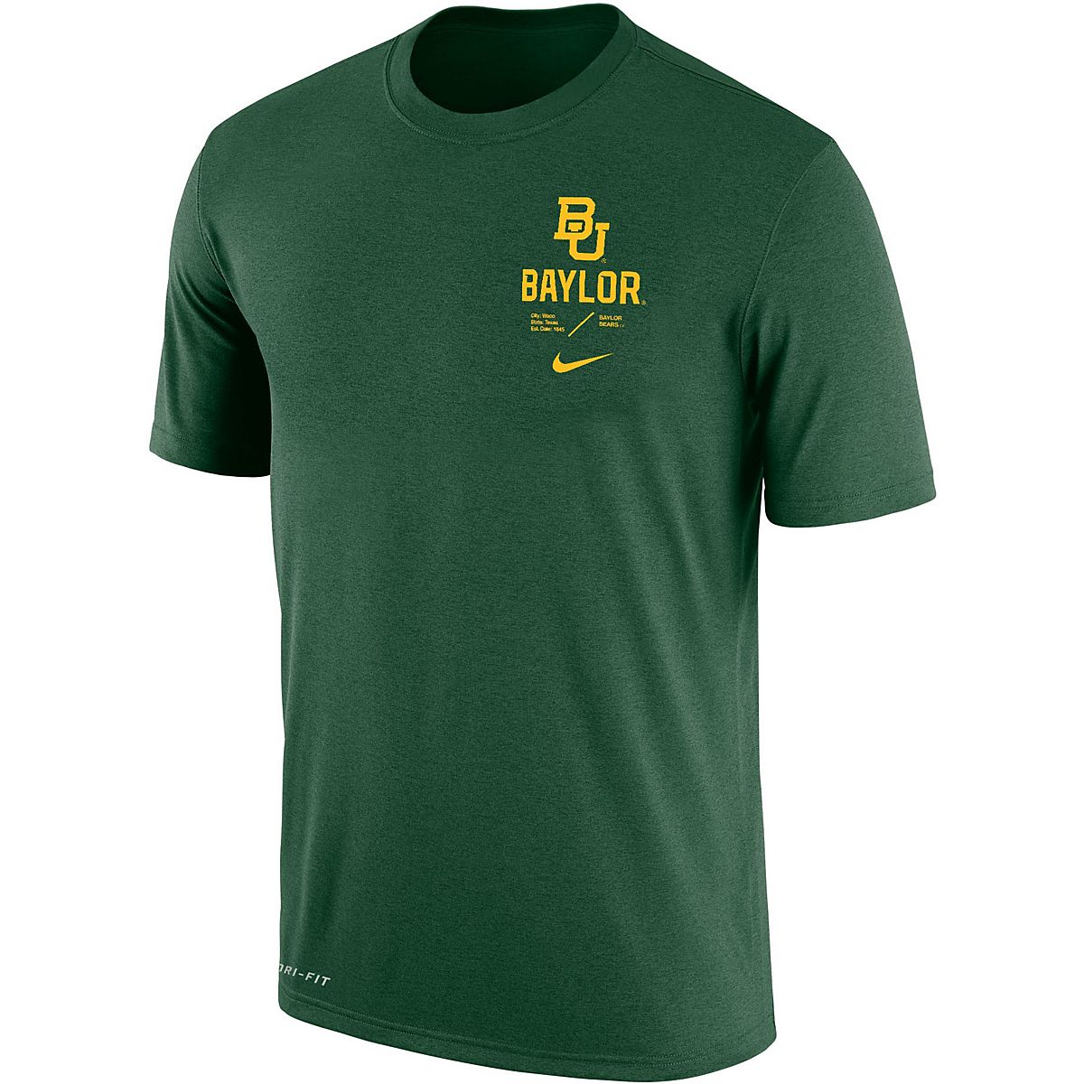 Nike Men's Baylor University Dri-FIT Cotton Team Issue T-shirt | Academy