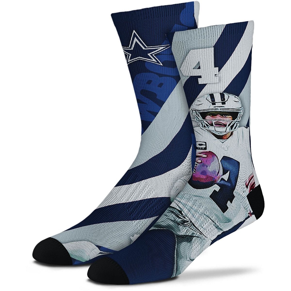 DALLAS COWBOYS BLACK SCRIPT SOCKS – JR'S SPORTS