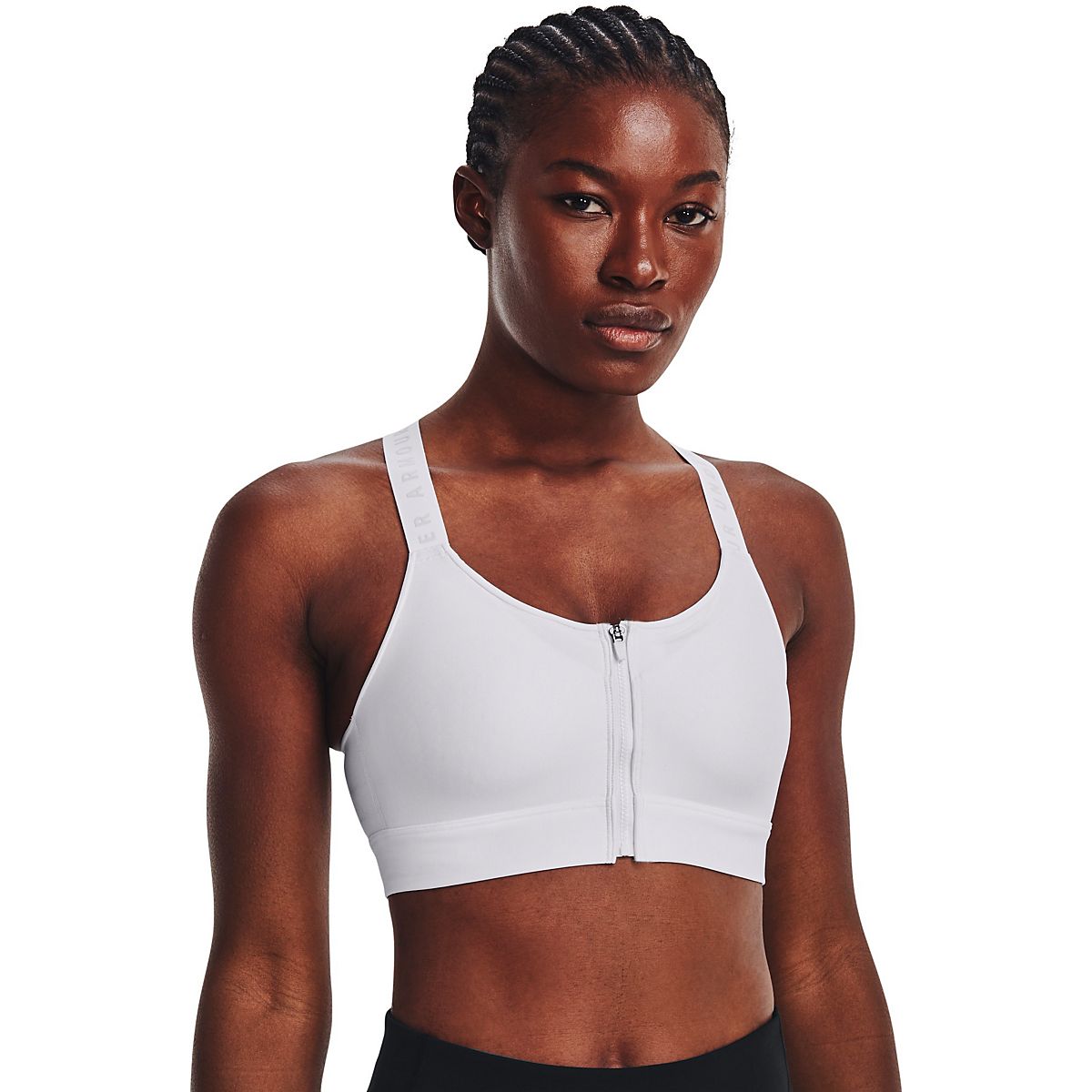 Under Armour Women’s Infinity High Zip Sports Bra Academy