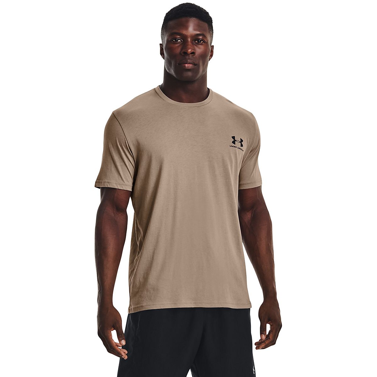 Tee-shirt homme Under Armour Sportstyle LC SS rouge en coton Rouge