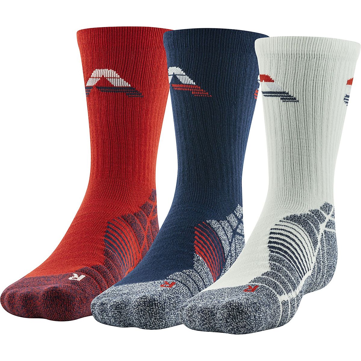Under Armour Men's Elevated Novelty Crew Socks 3 Pack Academy