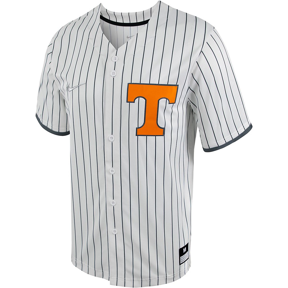 Nike Men's University of Tennessee Pinstripe Full Button Replica Baseball Jersey | Academy